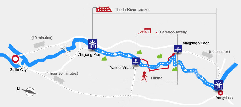 Li River Cruise Route