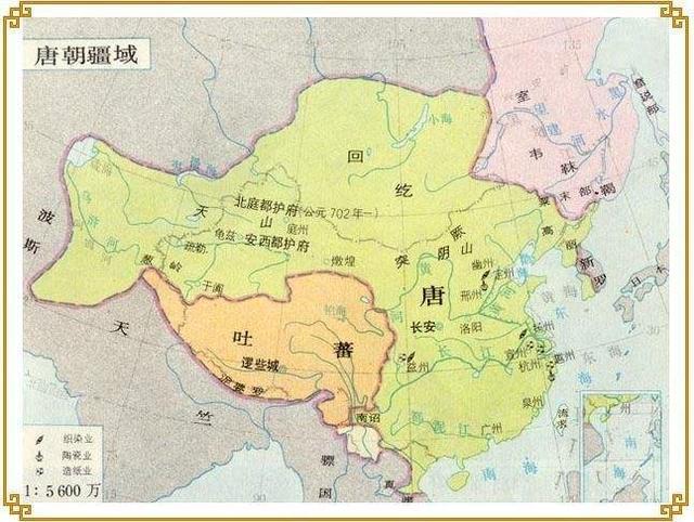 Tang Dynasty Map During Taizong's Reign