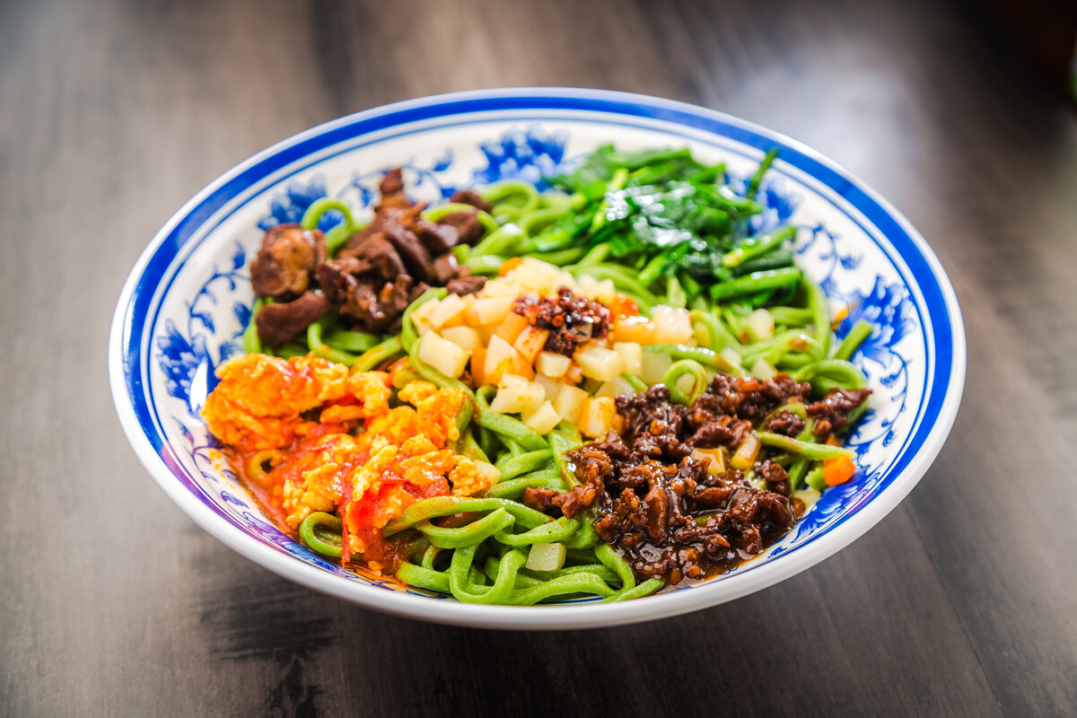 Noodles with Spinach